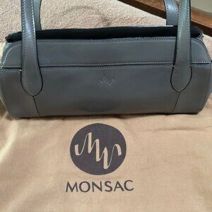 It's a Baguette!  Never-used 1997 MONSAC Original Ash-Gray Leather with Dust Bag